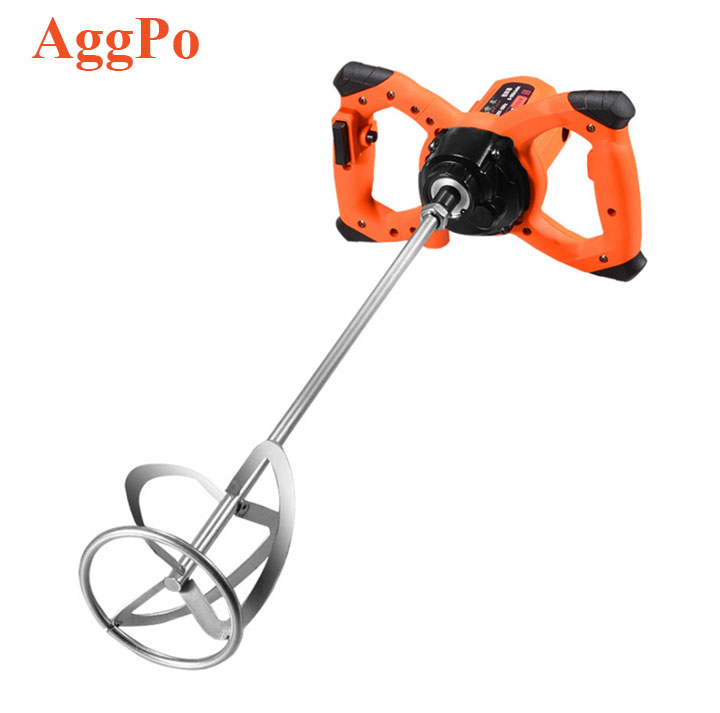 Adjustable 6 Speed Electric Mortar Mixer,Food Paint Concrete Mixer,Handheld Cement Plaster Grout Paint Thinset Stirring Tool