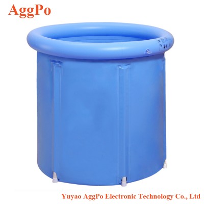 Inflatable Bath Tub PVC Portable Bathtub Inflatable Spa For Adult Bathroom SPA With Air Pump Large Blue